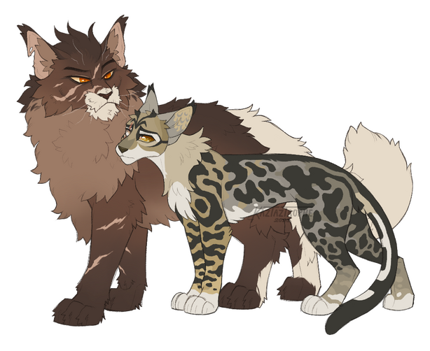 Two fullbodies (clean-up &amp; colored)